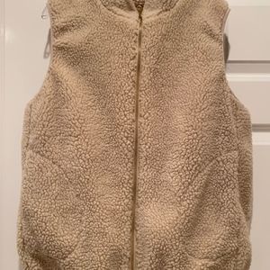 Mossimo Supply Co. Fuzzy Sherpa Tan Vest